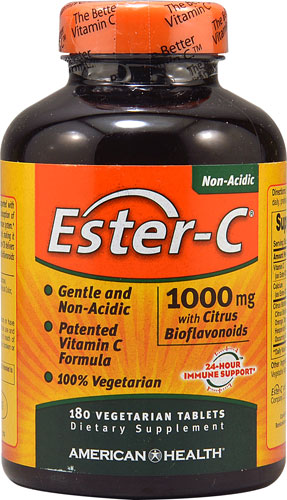 American Health Ester-C® с цитрусовыми биофлавоноидами — 1000 мг — 180 вегетарианских таблеток American Health