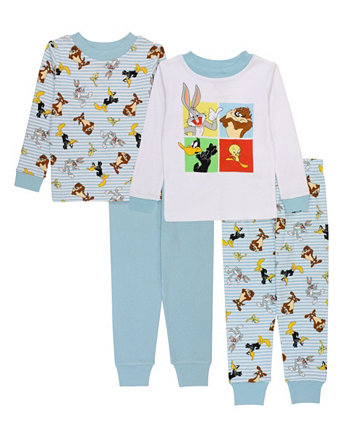 Пижамы Looney Tunes для малышей, комплект из 4 предметов AME