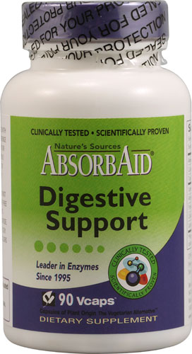 Поддержка пищеварения — 90 капсул Vcaps® AbsorbAid