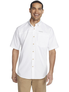 Рубашка для рыбалки с короткими рукавами Explorer, однотонный однотонный карман G.H. Bass & Co.