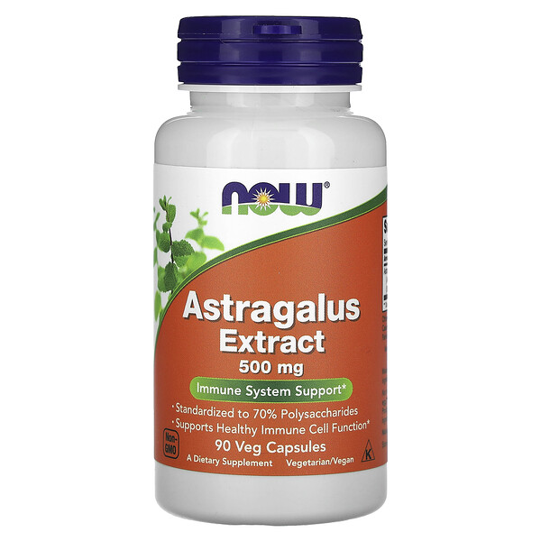 Астрагалус Экстракт - 500 мг - 90 растительных капсул - NOW Foods NOW Foods