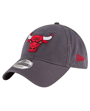 Мужская темно-серая регулируемая кепка Chicago Bulls Team 2.0 9TWENTY New Era