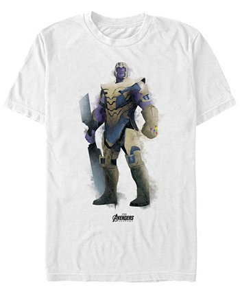 Мужская футболка с короткими рукавами и акварелью Thanos Strong Pose для мужчин Avengers Endgame FIFTH SUN