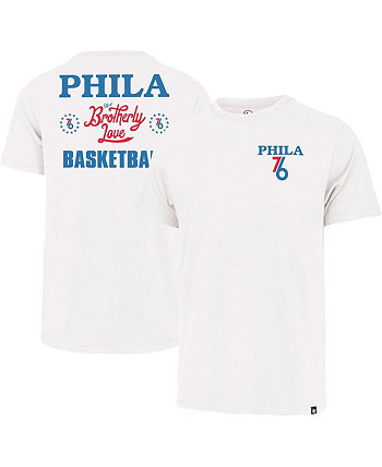 Мужская белая футболка Philadelphia 76ers 2022/23 City Edition Backer Franklin '47 Brand