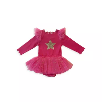Детское платье-пачка с пайетками и звездами для маленьких девочек Petite Hailey