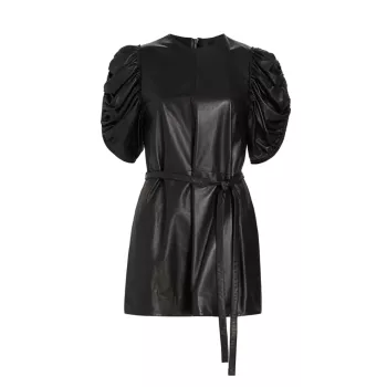Leather Belted Top Proenza Schouler