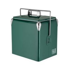 Green Vintage Metal Cooler by Foster & Rye Foster & Rye