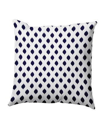 16-дюймовая темно-синяя декоративная подушка с геометрическим рисунком E by Design