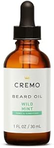 Cremo Beard Oil, Revitalizing Cedar Forest, 1 fl oz - Restore Natural Moisture and Soften Your Beard To Help Relieve Beard Itch Cremo