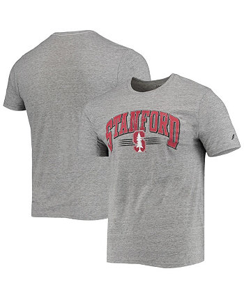 Мужская серая футболка с эффектом потертости Stanford Cardinal Upperclassman Reclaim Jersey League Collegiate Wear