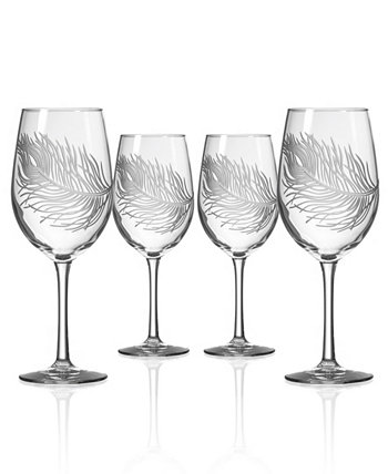 Белое вино павлина 12 унций - набор из 4 бокалов Rolf Glass