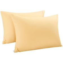Egyptian Cotton Pillow Cases Hidden Zipper 2 Pack King 20&#34;x36&#34; PiccoCasa