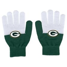 Women's WEAR by Erin Andrews Green Bay Packers Color-Block Gloves WEAR by Erin Andrews