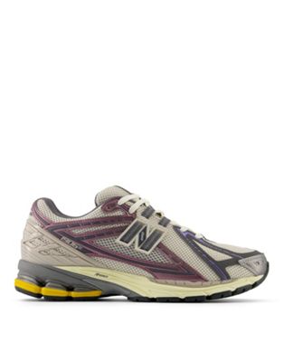 New Balance 1906 sneakers in beige with gray and brown detail New Balance
