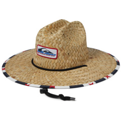 Pierside Print Lifeguard Straw Sun Hat Quiksilver