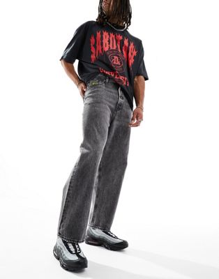 Серые жесткие джинсы с фигуристкой Jack & Jones Ron Jack & Jones
