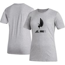 Women's adidas Heather Gray Minnesota United FC AEROREADY Club Icon T-Shirt Adidas