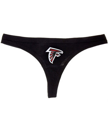 Женские черные стринги с однотонным логотипом Atlanta Falcons Concepts Sport
