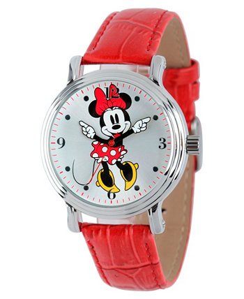 Женские блестящие серебряные винтажные часы Disney Minnie Mouse из сплава Ewatchfactory