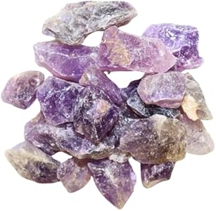 Raw Amethyst Crystal Bulk- Medium-Sized, Natural Rough Amethyst for Healing, Meditation, and Decor - Rocks for Reiki - Jewelry Making - Sold by The Pound. Healing Atlas