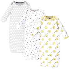 Хлопковые халаты с длинными рукавами для младенцев Hudson Baby, 3 шт., пчелы, 0–6 месяцев Hudson Baby