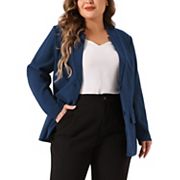 Plus Size Business Suit Blazer For Women Button Long Sleeve Office Work Blazer Jacket Agnes Orinda