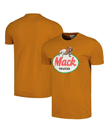 Men's Brown Distressed Mack Trucks Brass Tacks T-shirt American Needle