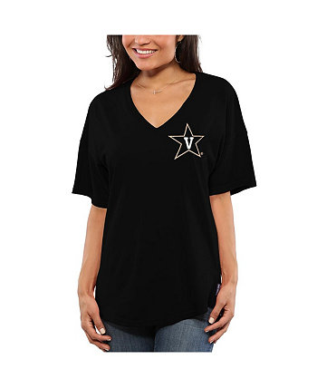 Женская черная футболка оверсайз Vanderbilt Commodores Spirit Jersey