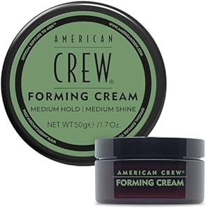 American Crew Men's Hair Forming Cream, Like Hair Gel with Medium Hold & Medium Shine, Travel Size, 1.7 oz (Pack of 1) American Crew