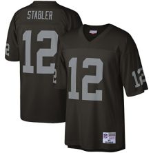 Мужская черная футболка с репликой Las Vegas Raiders Legacy Mitchell & Ness Ken Stabler Unbranded