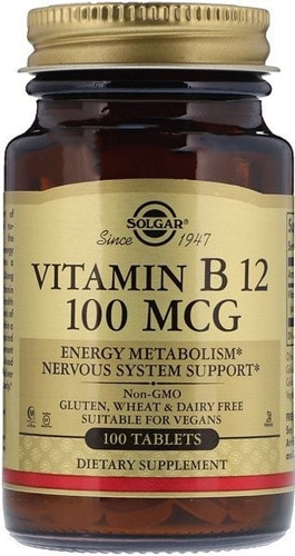 Витамин B12 - 100 мкг - 100 таблеток - Solgar Solgar