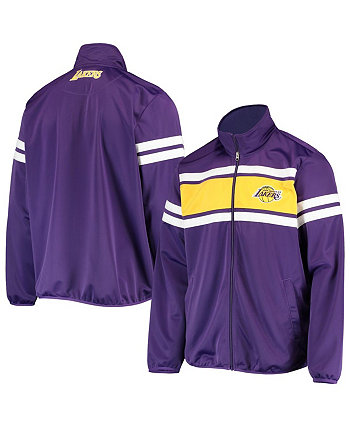 Мужская фиолетовая спортивная куртка Los Angeles Lakers Power Pitcher с молнией во всю длину G-III Sports by Carl Banks