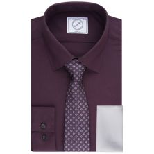 Мужской приталенный комплект из классической рубашки, нагрудного платка и галстука на заказ Bespoke