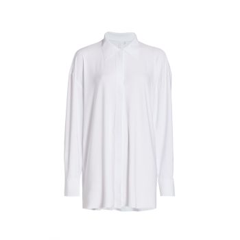Oversized Button-Up Shirt Norma Kamali