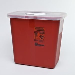 SharpSafety Large Volume Sharps Container Part No. 8970 KENDALL HEALTHCARE PROD. Kendall Healthcare Prod