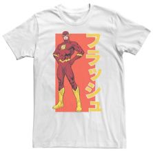 Мужская футболка с портретом и кандзи DC Comics The Flash Bold DC Comics