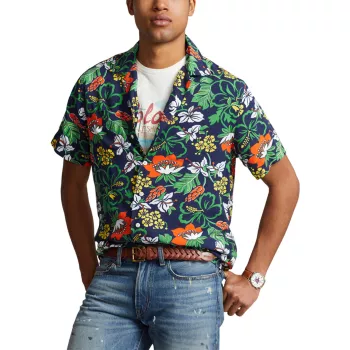 Мужская Рубашка с Цветочным Принтом Polo Ralph Lauren Polo Ralph Lauren