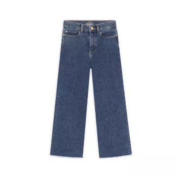 Маленькая девочка и усилитель; Широкие джинсы Lily для девочек DL1961