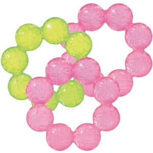 Infantino Water-Filled Textured Teethers 2 Pink & 1 Lime, for Babies 6-12 Months, 3-Pack Visit the Infantino Store