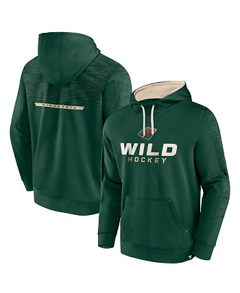 Мужской зеленый пуловер с капюшоном Minnesota Wild Make the Play Fanatics