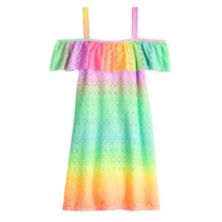 Вязаная крючком накидка для плавания SO® Rainbow Tie Dye для девочек 7–16 лет SO