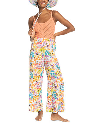 Juniors' Midnight Avenue Floral Wide-Leg Pants Roxy