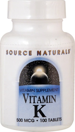 Витамин K - 500 мкг - 100 таблеток - Source Naturals Source Naturals