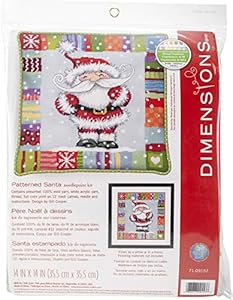 Dimensions Needlepoint Kit, Patterned Santa Claus Christmas Needlepoint, 14'' x 14'' Dimensions