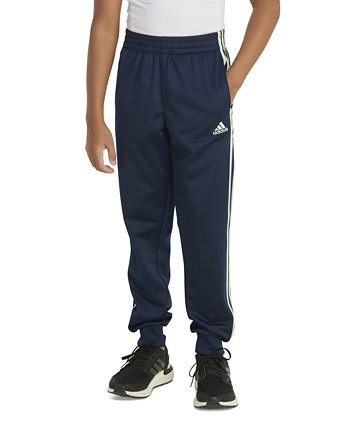 Трикотажные спортивные брюки с 3 полосками и эластичным поясом для больших мальчиков Adidas