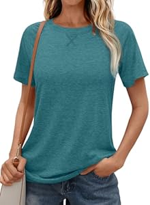 AUTOMET T Shirts Short Sleeve Crewneck Tees for Women Trendy Lightweight Soft Casual Summer Tops Clothes 2025 Automet