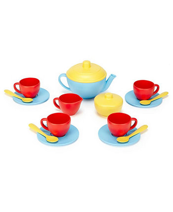 Eco-Friendly Tea Set - Blue/Red/Yellow Green Toys