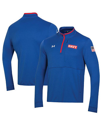 Мужской синий темно-синий пуловер Midshipmen 2022 Special Games с молнией на четверть Under Armour