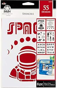 FolkArt Fantasy Paper Stencil Value Packs, 6" x 7.75", 6 Piece FolkArt