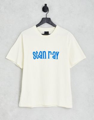 Бежевая футболка с логотипом Stan Ray Stan Ray